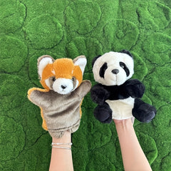 Funny Raccoon Hand Puppets Plush Toys for Storytelling