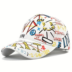 Graffiti Print Outdoor Sun Hat Baseball Cap