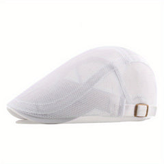 Breathable Mesh Newsboy Beret Men's Casual Hat Spring Summer Autumn