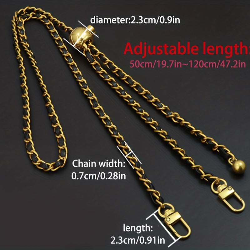 Adjustable Purse Chain Strap for Bag Shoulder & Crossbody Travel