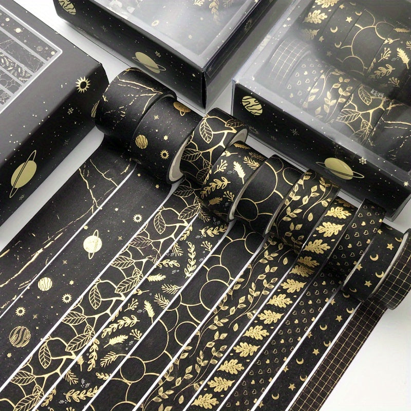 10pcs Bronzing Hand Account Tape Set 3 Meters