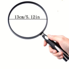 Handheld Magnifying Glass for Elderly Reading, Large HD Mirror Glass