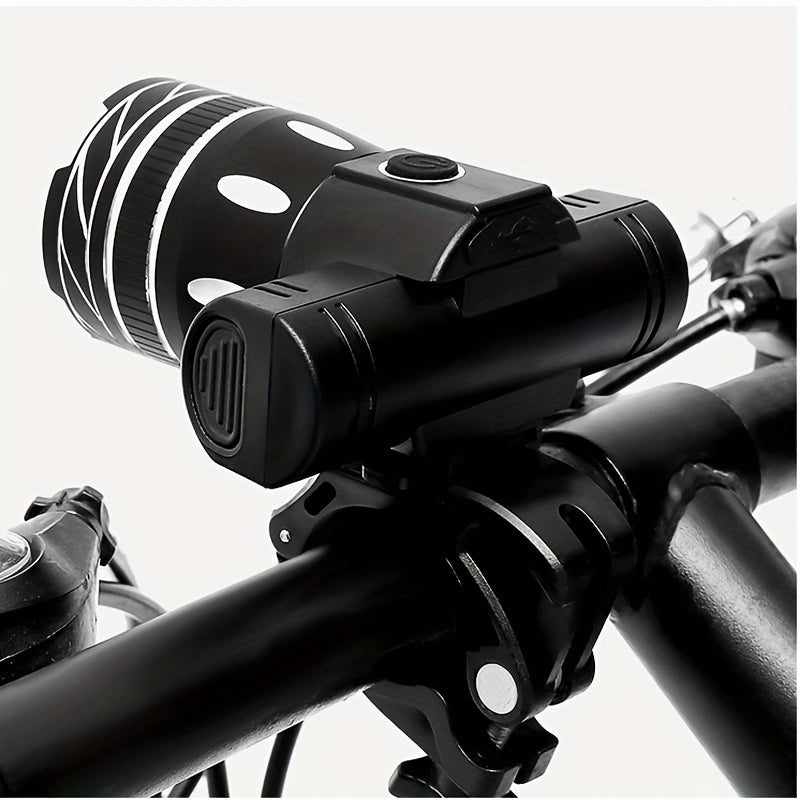 Waterproof USB Rechargeable Bicycle Light 3 Light Modes & Detachable 18650
