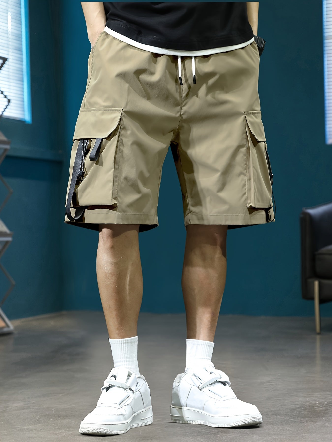 Men's Casual Cargo Shorts with Multi Pockets