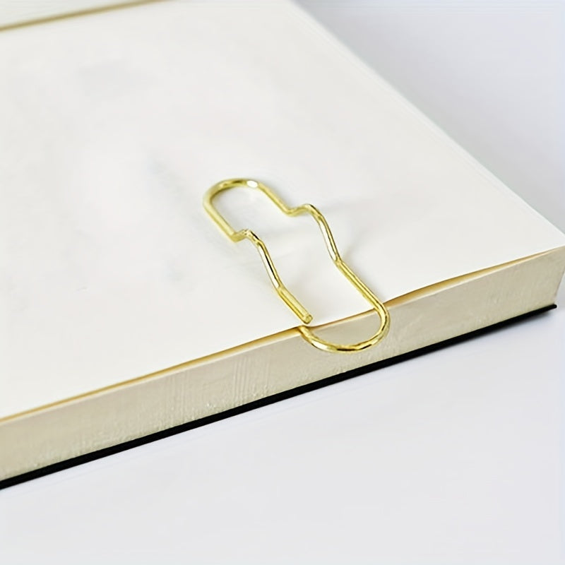 10pcs Metal Pen Clips Notebook Accessories Paper Clip Easy Carry Pen Holder