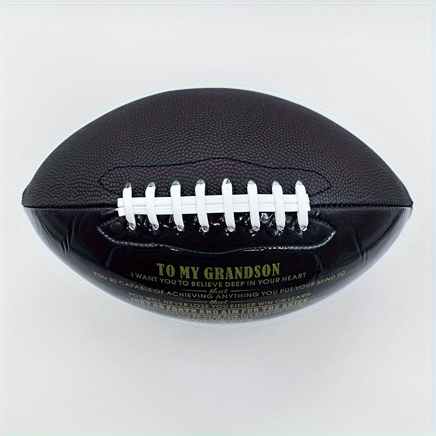Size 9 American Football Gift for Grandson from Grandpa Grandma