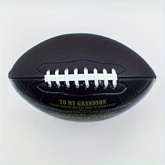 Size 9 American Football Gift for Grandson from Grandpa Grandma