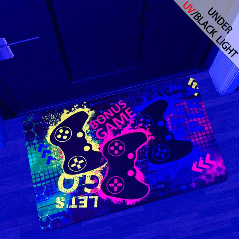 UV Reactive Glow Dark Carpet, Non Slip Area Rug For Kid