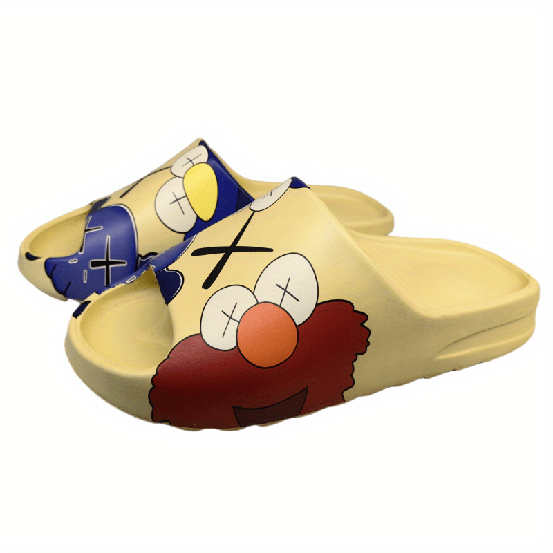 Cartoon Printed Non Slip Slides Indoor Slippers