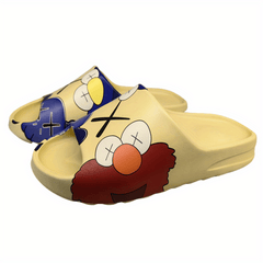 Cartoon Printed Non Slip Slides Indoor Slippers