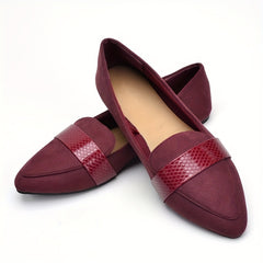 Women's Pointed Toe Flat Shoes Slip On Soft Sole Versatile Flats