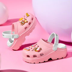Women's Hollow Out Sandals Comfy Slip On Thick sole Shoes