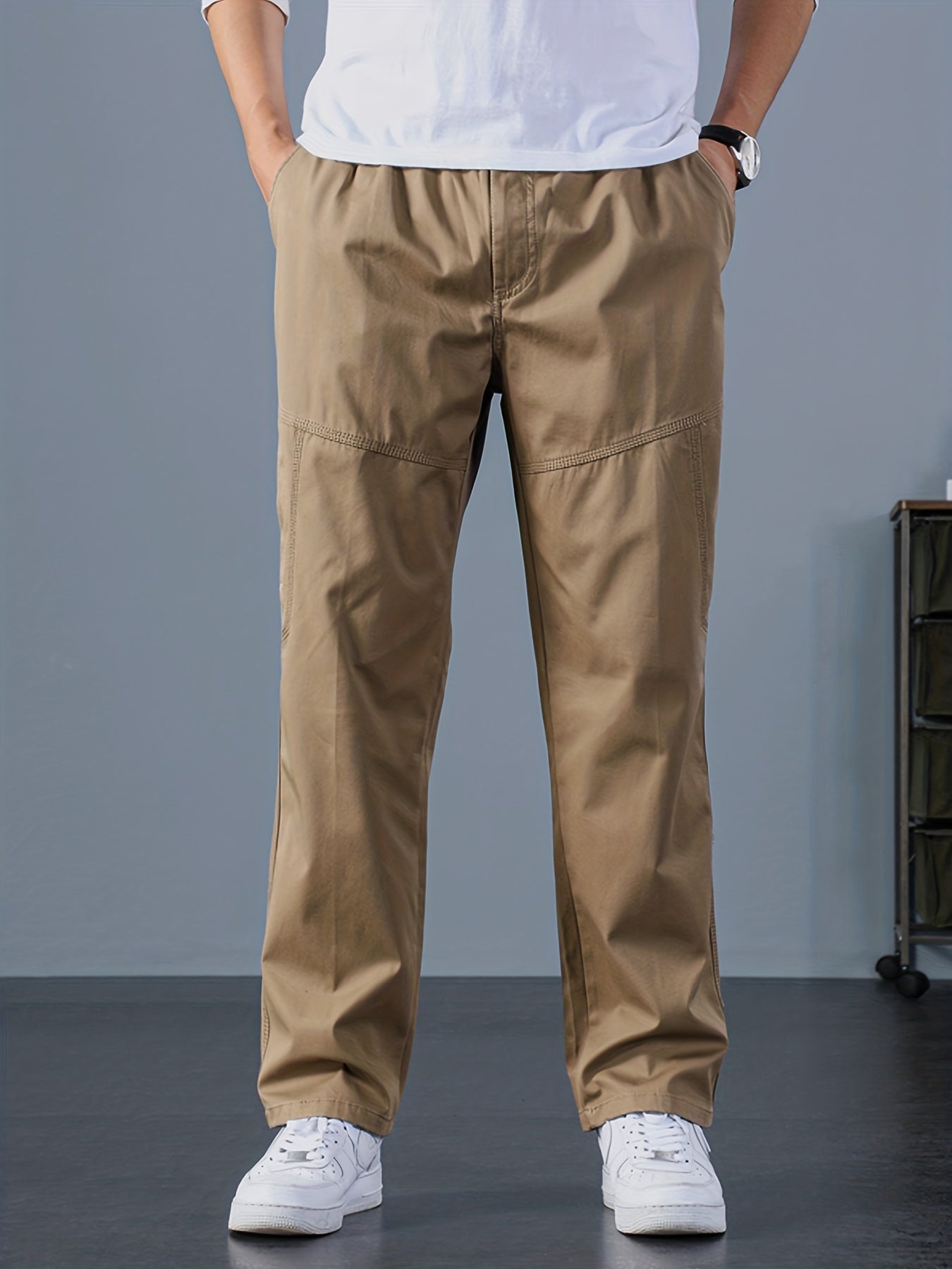 Men's Vintage Active Stretch Casual Trousers for Outdoor