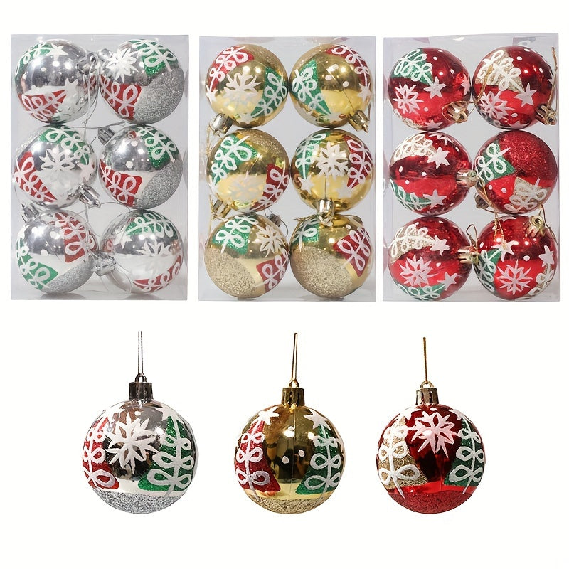 6pcs Hand-painted Christmas Ball Decoration