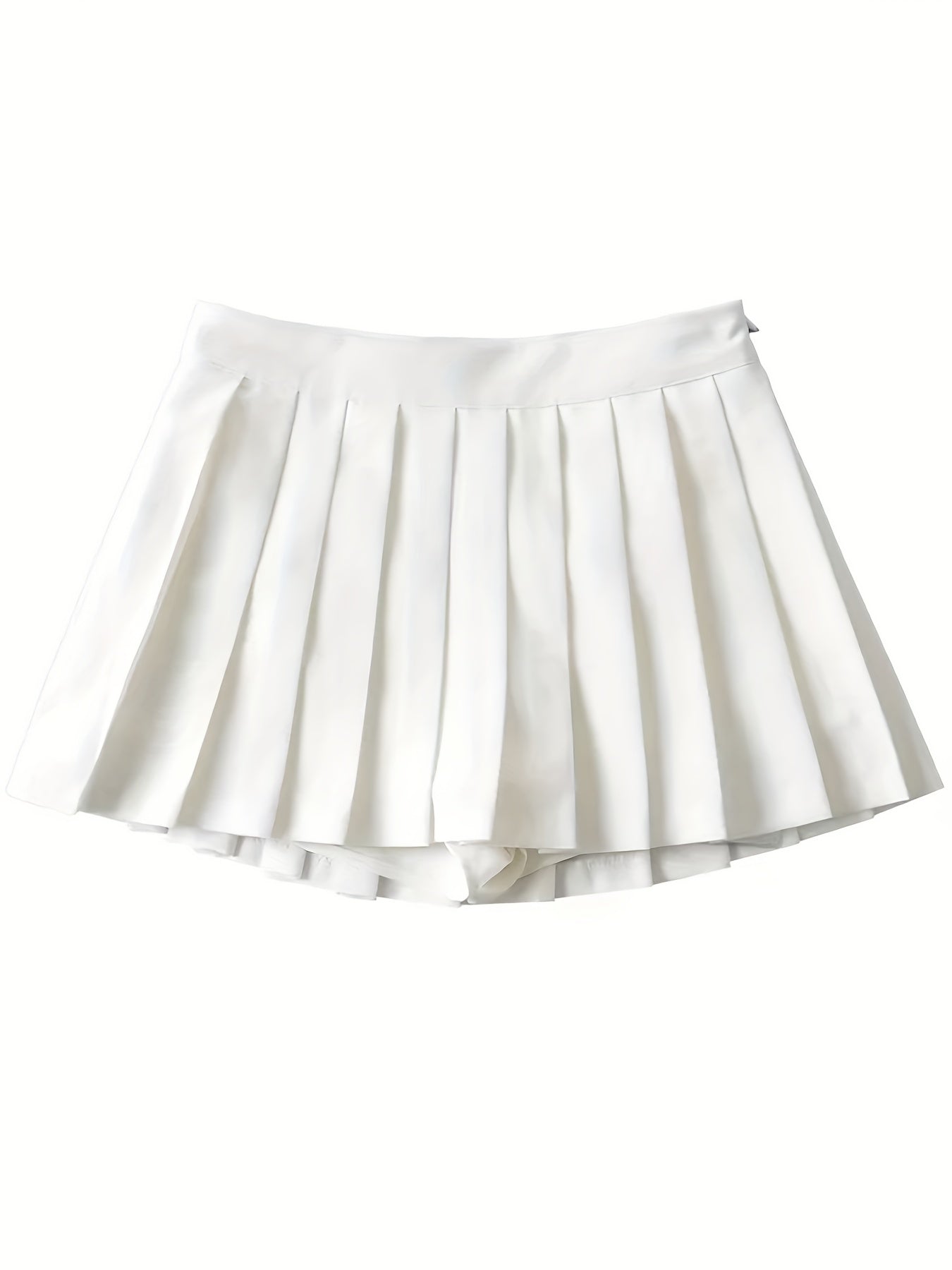 Y2K Solid Pleated Mini Skirt for Women