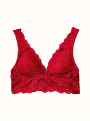 Lace Wireless Bra Comfy & Breathable Women's Intimates
