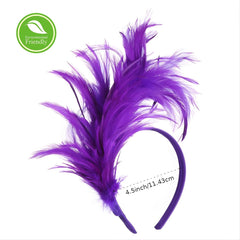 Feathers Headband Fascinator for Women Party Cosplay