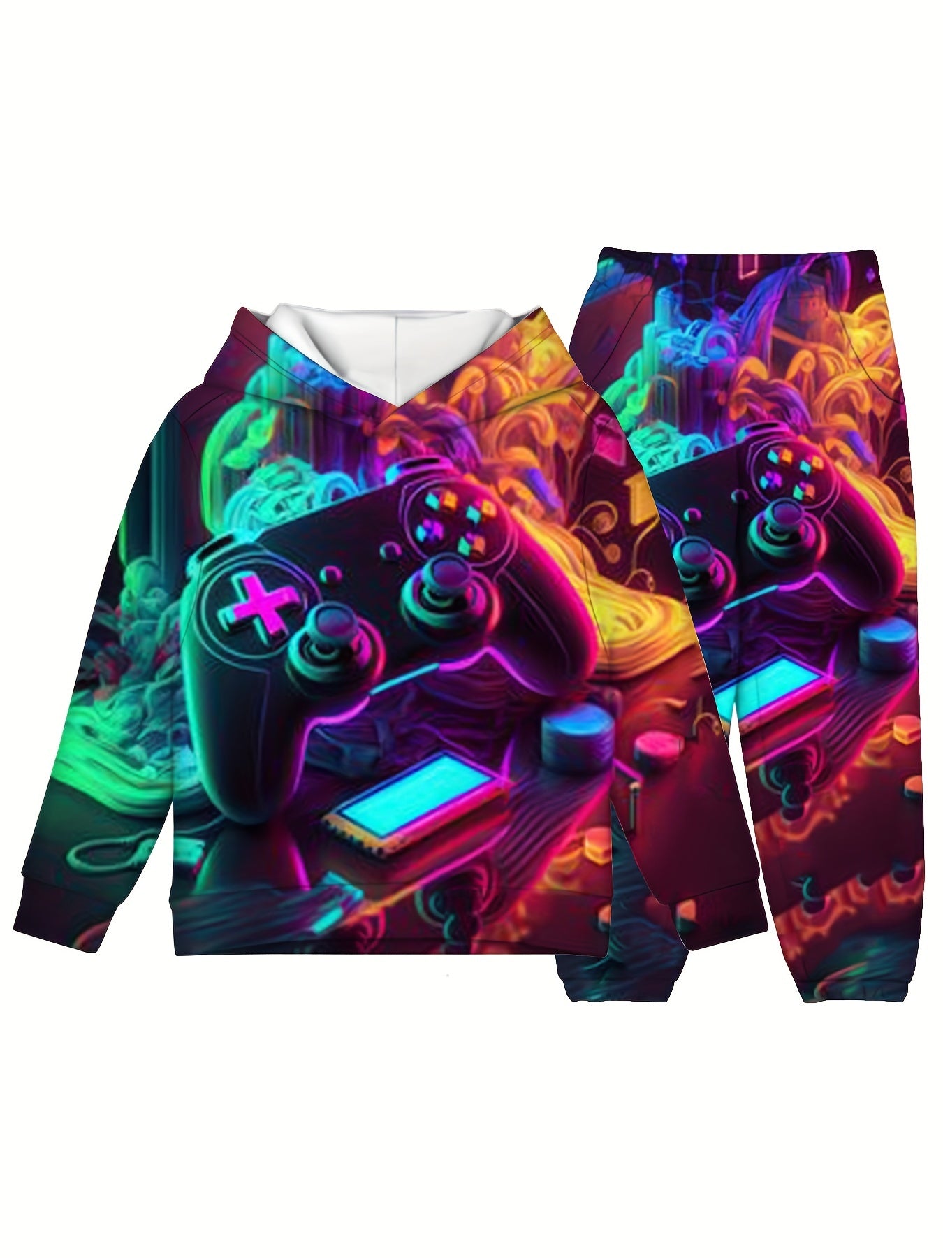 Toddler Boys Game Controller Hoodie & Sweatpants Set