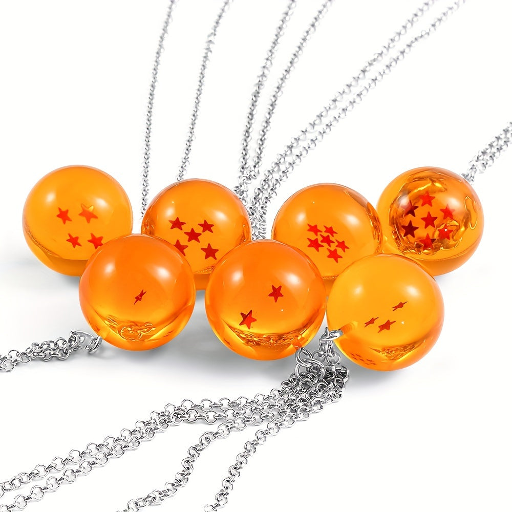 Resin Ball Pendant Necklace for Teen Boys and Girls