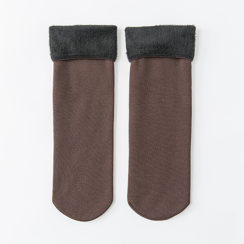 5 Pairs Winter Snow Socks Women's Middle Tube Socks
