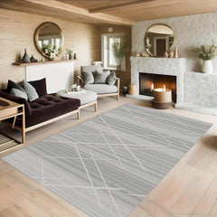 1pc Large Line Carpets for Living Rooms, Bedrooms, Offices - Non Slip and Easy