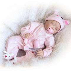 Soft Material Reborn Doll Baby Girl Silicone Doll For Children's Gift
