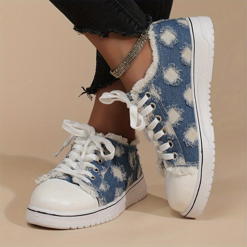 Women's Skull Print Canvas Shoes Lightweight Breathable Low Top Sport Shoes