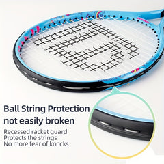 SALYWEE Aluminum Carbon Tennis Racket with Bag for Beginners