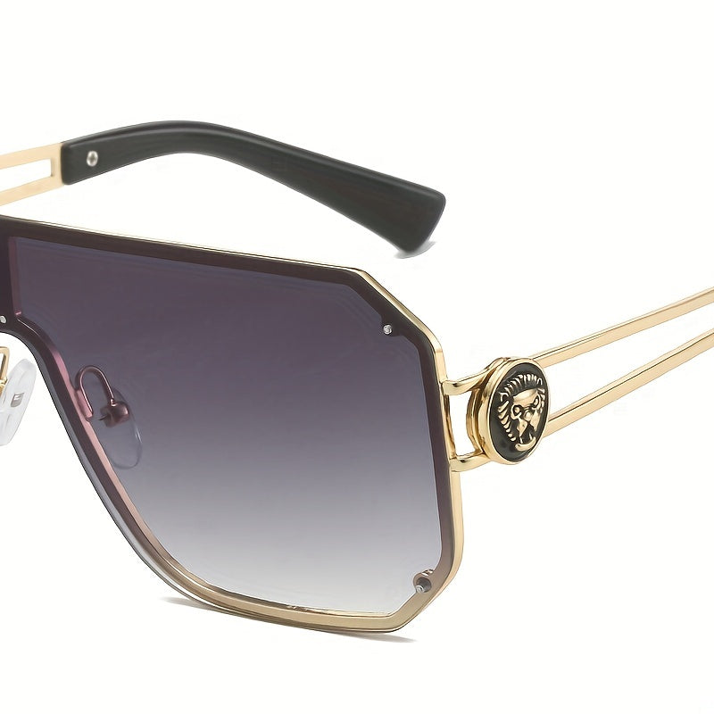 Large Sunglasses Lion Head Gradient Glasses UV400