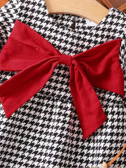 Girls Casual Bow Dress