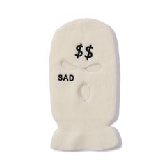 Embroidered Ski Mask for Outdoor Skiing and Walking