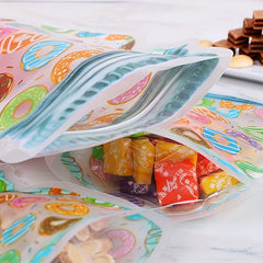 10pcs Bottle Shaped Food Storage Bags for Shopping, Parties, Birthdays