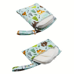 Bear Print Diaper Bag Set - Cute and Functional