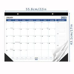 Large Wall Calendar 18 Months 17x22 Inches with Hanging Rope
