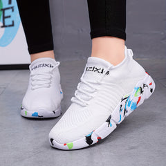 Men's Lace up Running Shoes Anti skid Platform Sneakers