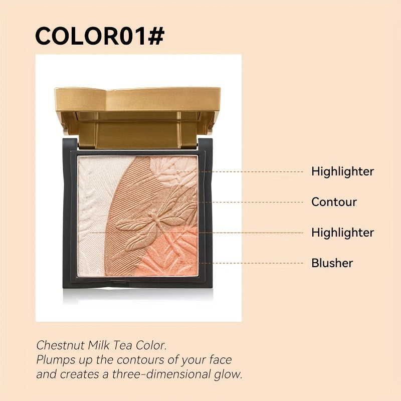 Blush And Highlighter Palette Contouring Eyeshadow Body Highlighter