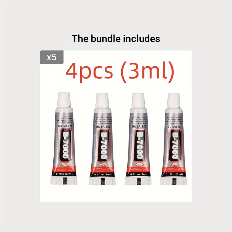 4pcs B7000 3ml Multi Strong Glue Waterproof Universal DIY Crafts