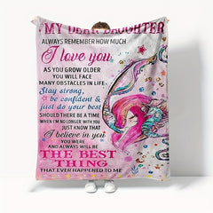 Christmas Envelope Tapestry Printed Blanket Double Sided