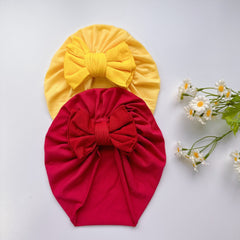 Soft Bowknot Turban for Baby Girls
