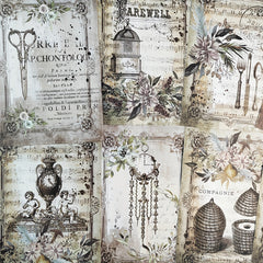 11pcs Vintage Old Stuff Scrapbook Papers For Junk Journal DIY Crafts