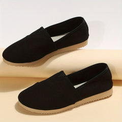 Women's Canvas Slip On Walking Sneakers Lightweight Flat Loafers