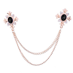 Men's Statement Corsage Shirt Collar Brooch