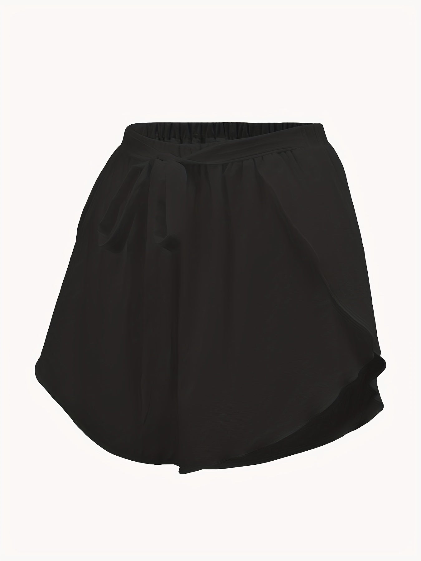 Casual Beach Wear Shorts Tie Waist Women's Clothing