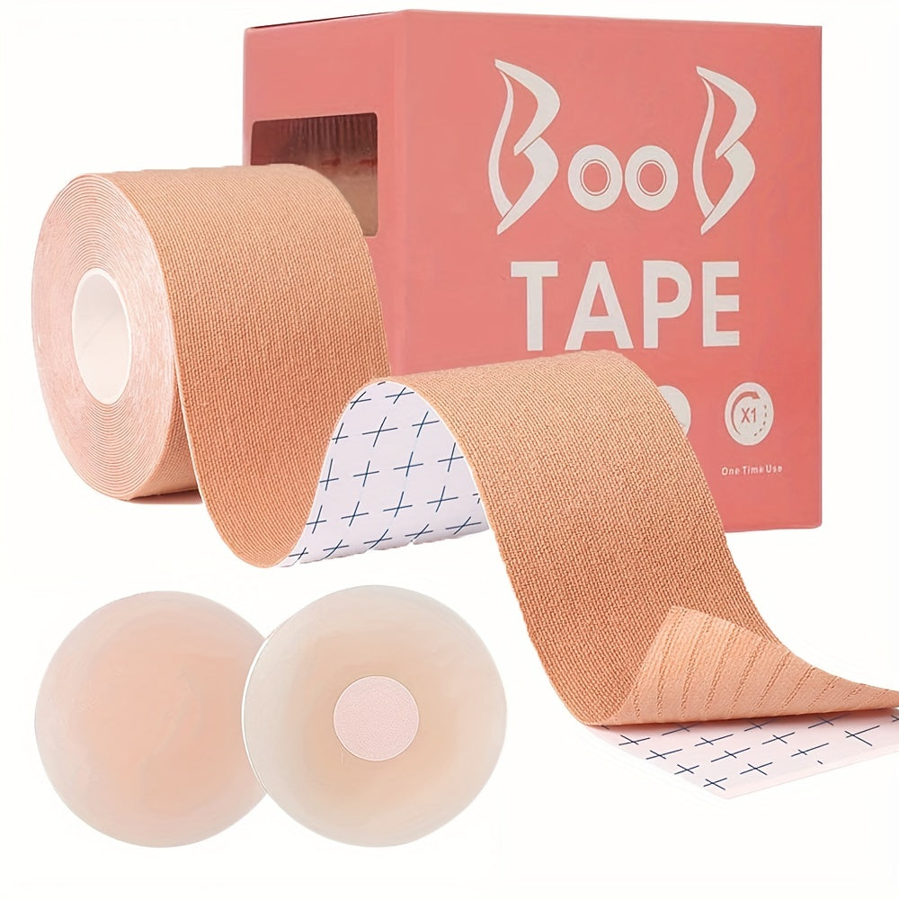 Invisible Breast Lifting Tape Support with Nipple Pasties