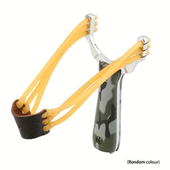 Camo Handle Slingshot Toy Outdoor Play Fun Rubber Band