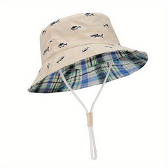 Cartoon Fisherman Hat Sun Protection Bucket Hat For Outdoor Traveling