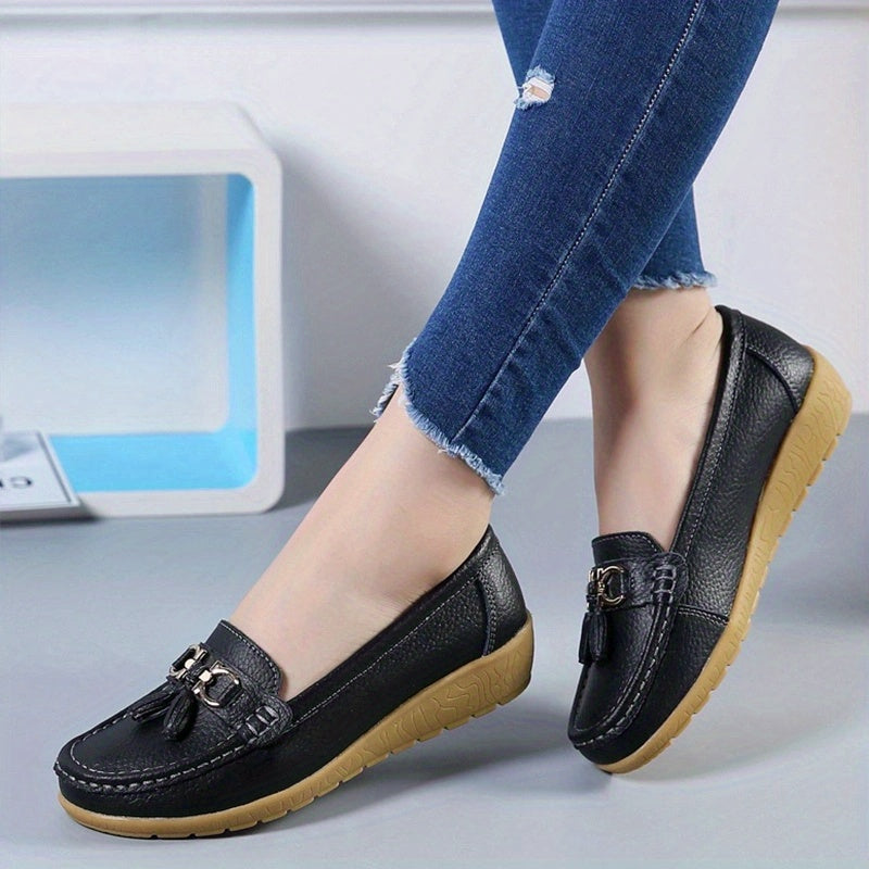 Women's Tassel Loafers Slip On Shoes