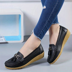 Women's Tassel Loafers Slip On Shoes