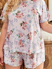Floral Print Pajama Set for Women