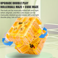 3D Maze Cube Game Gravity Rolling Ball Puzzle Toy for Kids and Adults